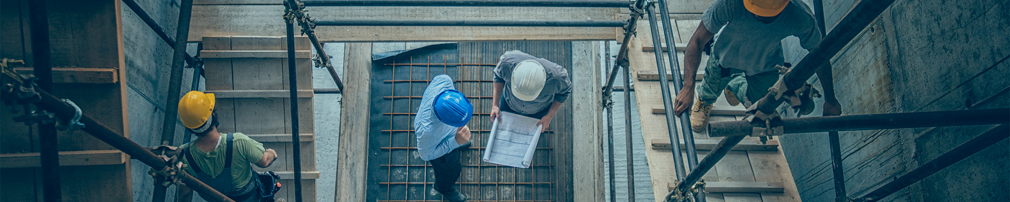 Stock photo of construction workers