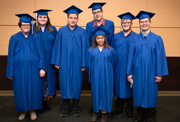 DWD and Gundersen Health System celebrated the graduation of seven La Crosse area Project SEARCH interns.