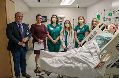 health care professionals in a training room