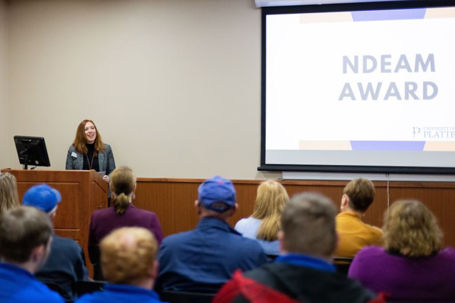 Danielle Williams giving presentation