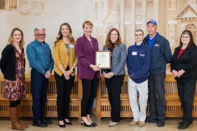 UW Platteville award presentation