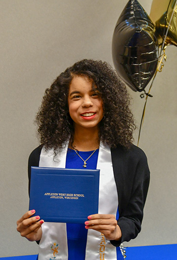 Kimerly Torres Berroa of Appleton is one of nine Project SEARCH interns who worked at Ascension St. Elizabeth Hospital in Appleton to gain hands-on work experience.