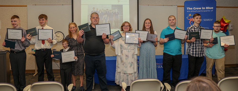 The graduates of Ascension Mercy Hospital of Oshkosh's Project SEARCH Program