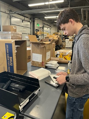 Bennett Bares participated in three different job rotations through the West Bend Mutual Insurance Project SEARCH program. This is the sixth group of interns with disabilities that West Bend Mutual Insurance has hosted.