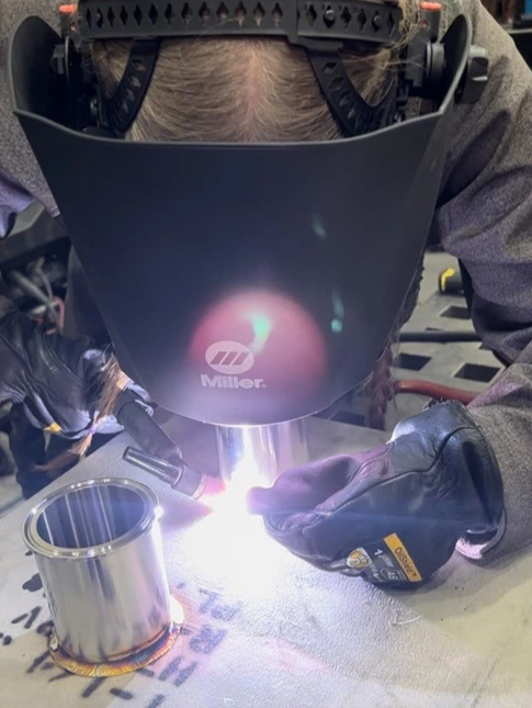 Zoe Zielinski, welding apprentice at SPX FLOW has completed five welding procedures for ASME work for both Groove Welds and Fillet Welds. Zoe passed all five procedures on the first attempt.