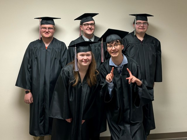 Project SEARCH graduates receiving diplomas