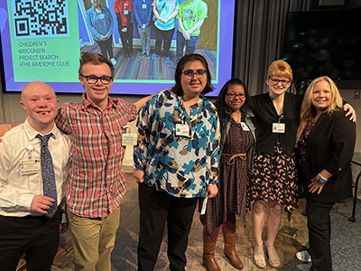 Project SEARCH graduates at Children's Wisconsin pose for group photo