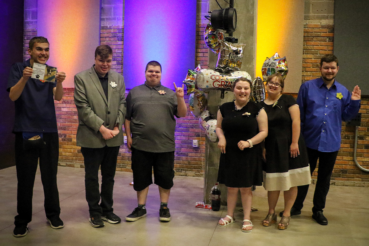 Project SEARCH graduates at UW Stevens Point pose for group photo