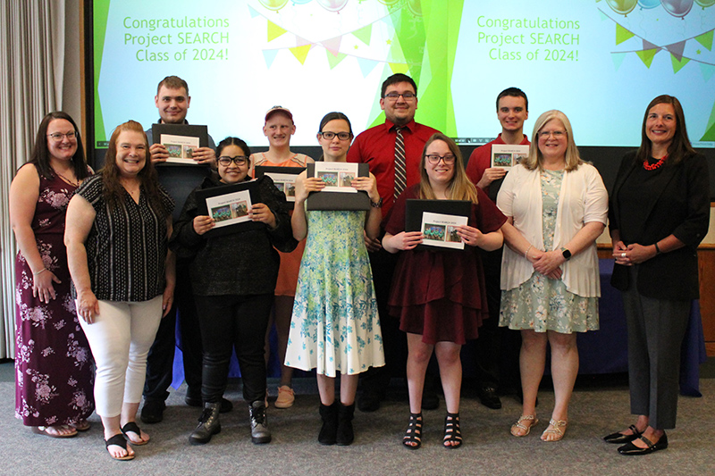 Bellin/HSHS St. Vincent Hospital Project SEARCH program graduates