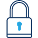 icon of padlock with keyhole