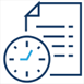 icon of paper with clock