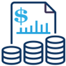 icon of money and chart