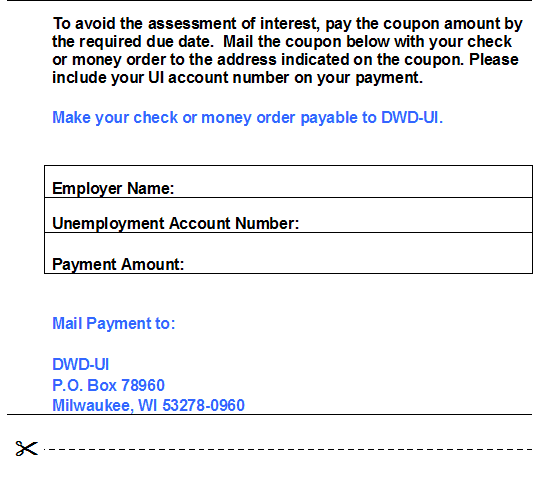 Payment coupon