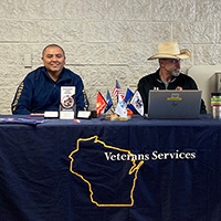 DVOP Arlando Yellohair and DVOP Tony Glugla Outreach in Fond Du Lac  Wisconsin