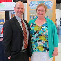 LVER Derek Jablonicky and DVOP Nancy Brown  Job Fair Outreach